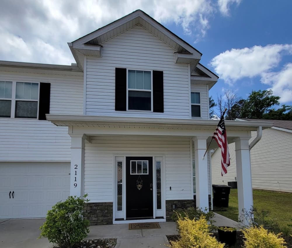Freshly Cleaned Home Exterior